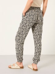 FatFace Lyme Black Shibori Cuffed Joggers - Image 2 of 6