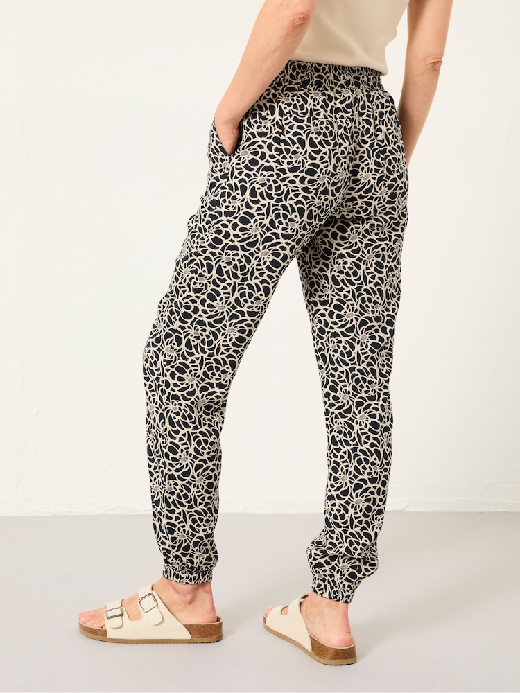 FatFace Lyme Black Shibori Cuffed Joggers - Image 2 of 6