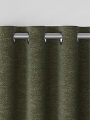Olive Green Boucle Textured Made to Measure Curtains - Image 3 of 6