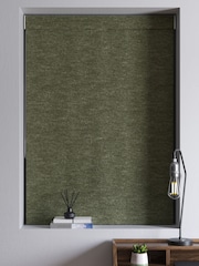Olive Green Boucle Textured Made to Measure Roman Blind - Image 5 of 6