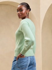 Lipsy Green Petite Cosy Jumper - Image 3 of 4