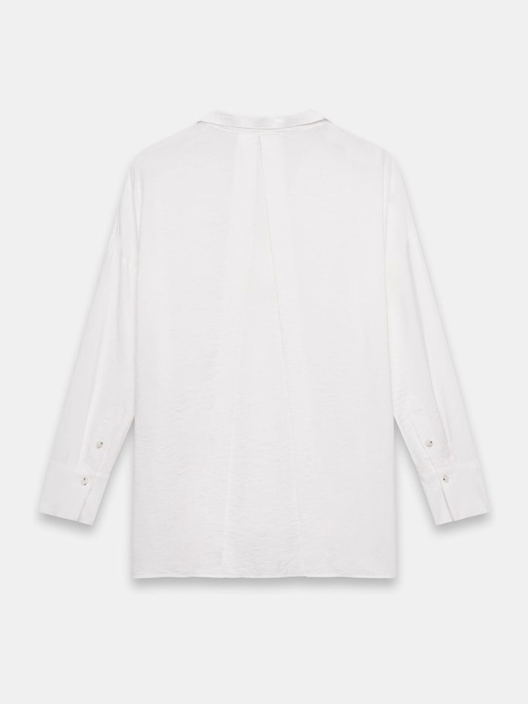 Mint Velvet White Stand Collar Blouse - Image 4 of 4