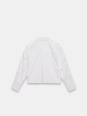 Mint Velvet White 100% Cotton Bow Detail Shirt - Image 4 of 4