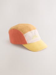 Orange Sunshine 100% Cotton Panel Cap (3mths-10yrs) - Image 1 of 3