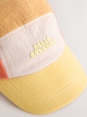 Orange Sunshine 100% Cotton Panel Cap (3mths-10yrs) - Image 2 of 3