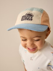 Multi Happy 100% Cotton Panel Cap (3mths-10yrs) - Image 1 of 3