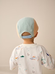 Multi Happy 100% Cotton Panel Cap (3mths-10yrs) - Image 3 of 3