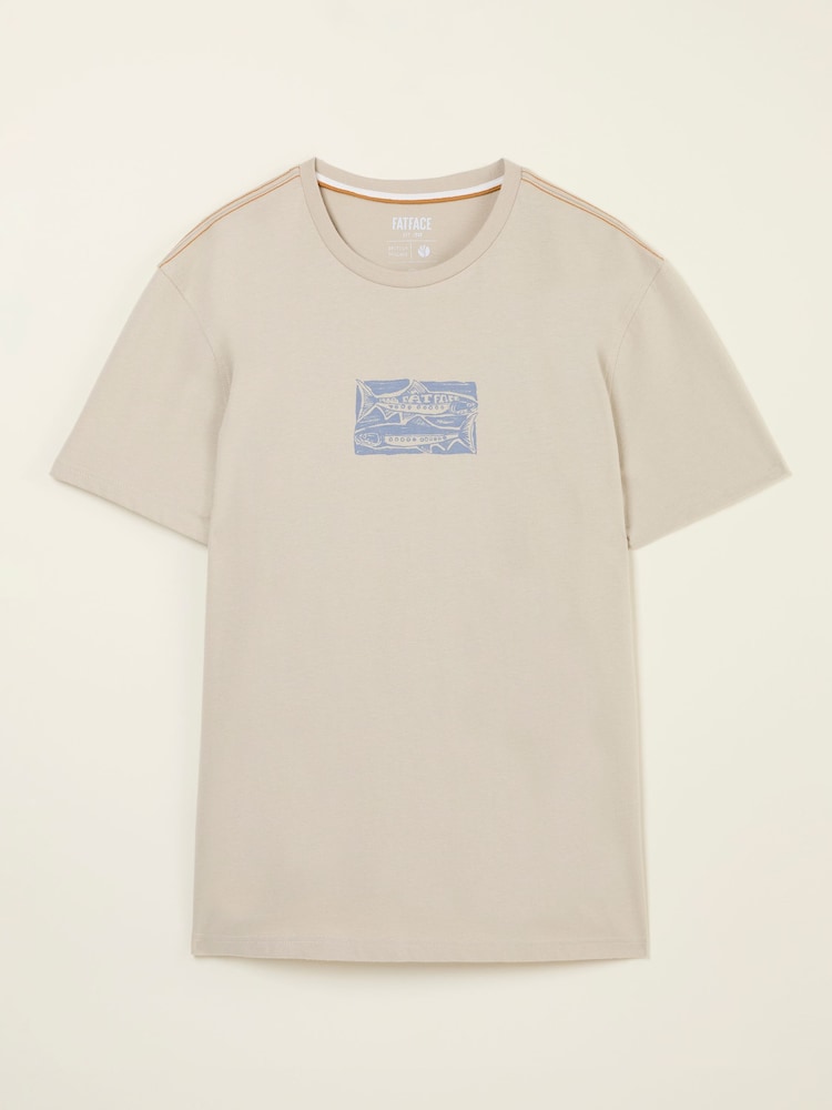 FatFace Natural Gill and Grill Tshirt - Image 1 of 2
