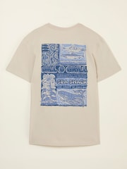 FatFace Natural Gill and Grill Tshirt - Image 2 of 2