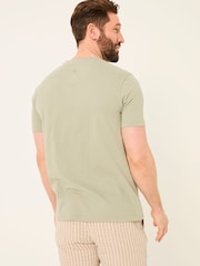 FatFace Sage Green VW Beach Hut Tshirt - Image 2 of 6