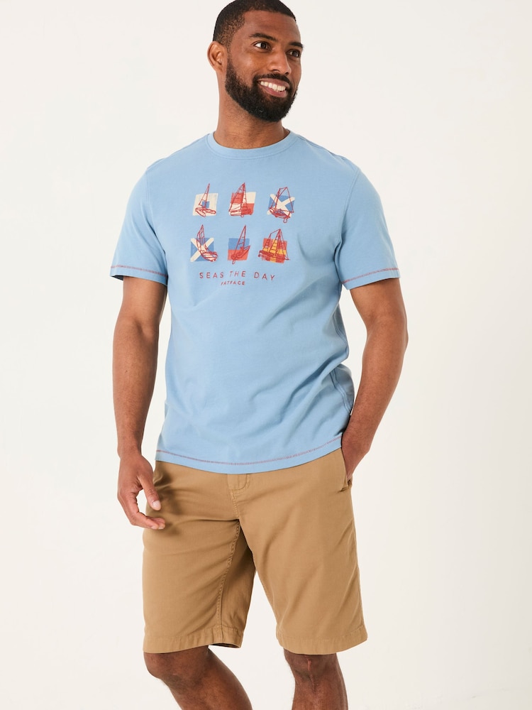 FatFace Summer Boats Tshirt - Slika 1 iz 5 FatFace Summer Boats Tshirt - Slika 1 iz 5