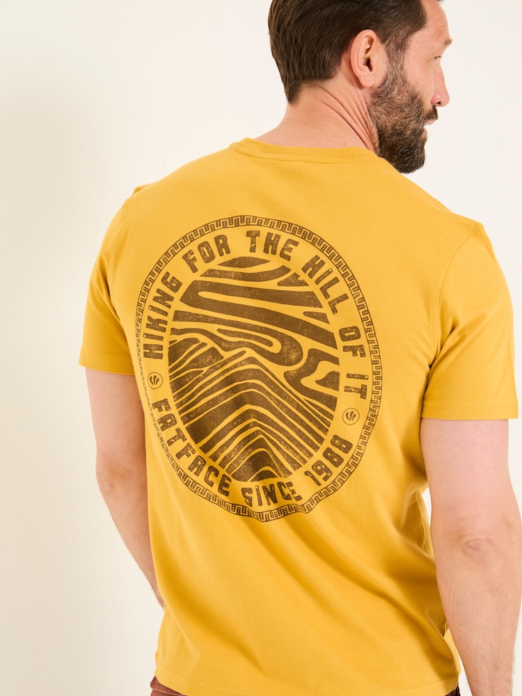 FatFace Gold Hiking Hills Tshirt - Image 2 of 7