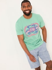 FatFace Green Crab Graphic Tshirt - Image 1 of 5