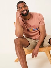 FatFace Brown Living The Zest Life Tshirt - Image 3 of 5