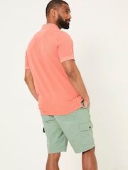 FatFace Orange Pique Polo - Image 2 of 5