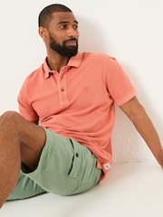 FatFace Orange Pique Polo - Image 3 of 5