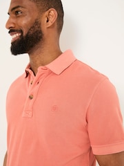 FatFace Orange Pique Polo - Image 4 of 5