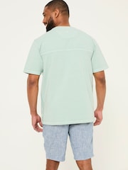 FatFace Light Blue Boat Embroidered T-Shirt - Image 2 of 8