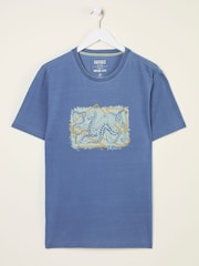 Camiseta FATFACE Octopus Graphic Indigo - Imagem 4 de 4