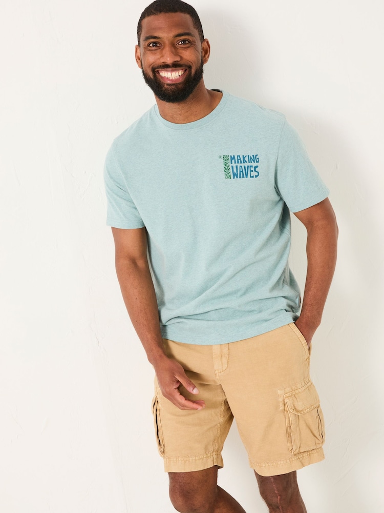 FatFace Light Blue MCS Making Waves Tshirt - Image 1 of 9