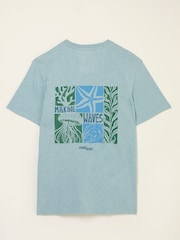 FatFace Light Blue MCS Making Waves Tshirt - Image 9 of 9