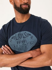 FatFace Lions Tour Graphic Tshirt - Imagem 4 de 5