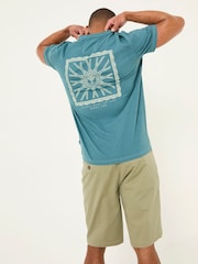 Camiseta gráfica com mandala para bicicleta FATFACE - Imagem 1 de 7