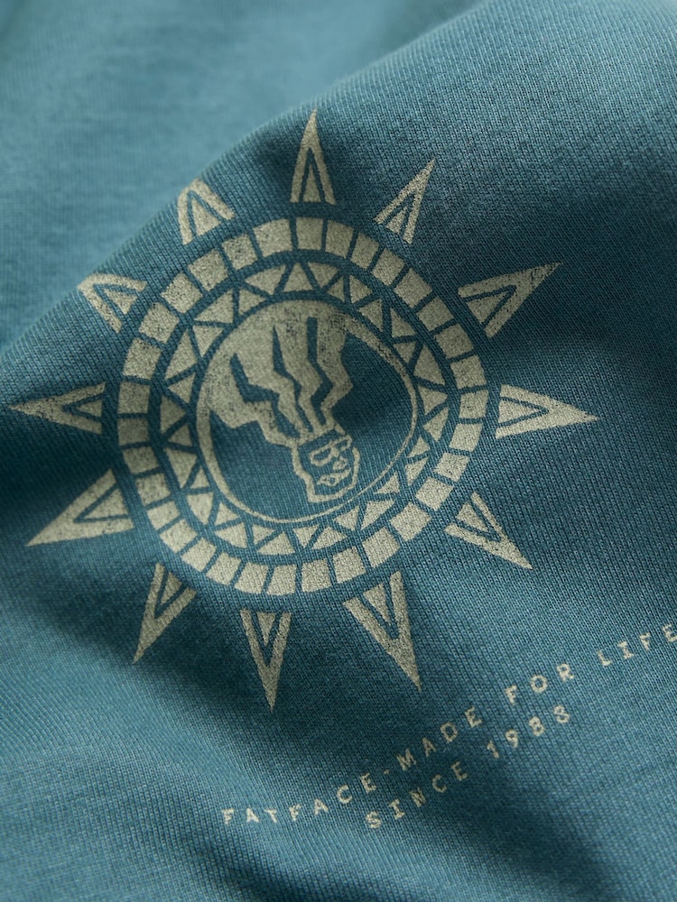 Camiseta gráfica com mandala para bicicleta FATFACE - Imagem 7 de 7