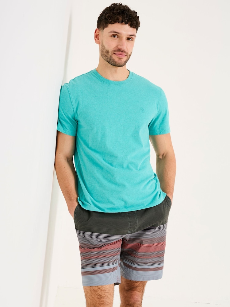 FatFace Lulworth Turquoise Blue T-Shirt - Image 1 of 4 FatFace Lulworth Turquoise Blue T-Shirt - Image 1 of 4