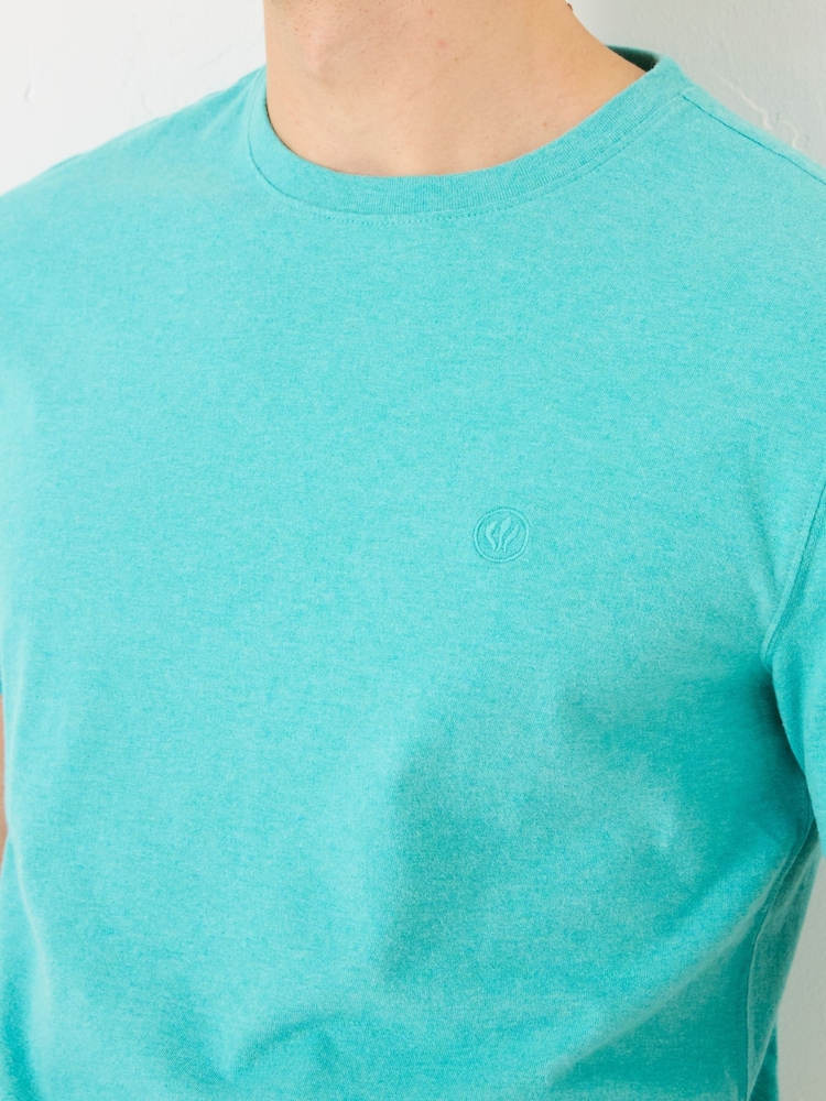 FatFace Lulworth Turquoise Blue T-Shirt - Image 3 of 4