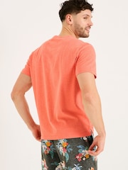 FatFace Lulworth Orange T-Shirt - Image 2 of 4