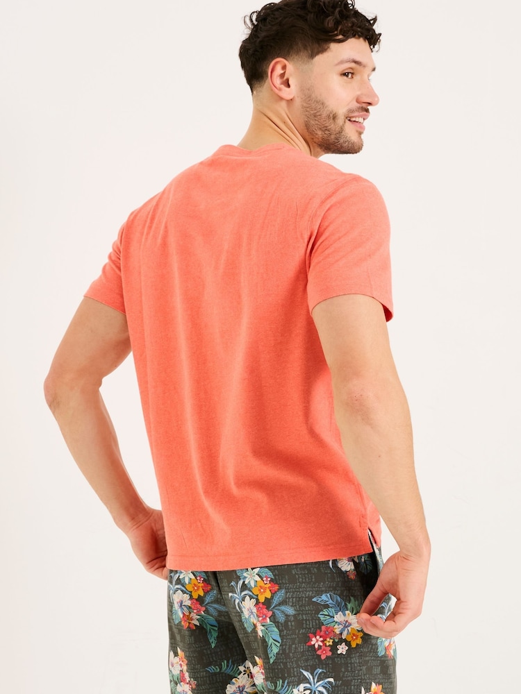 FatFace Lulworth Orange T-Shirt - Image 2 of 4 FatFace Lulworth Orange T-Shirt - Image 2 of 4