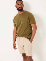 FatFace Cove Khaki Green Cove Pocket Tshirt - Image 1 of 1