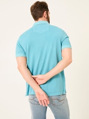 FatFace Bright Blue Pique Polo - Image 2 of 6