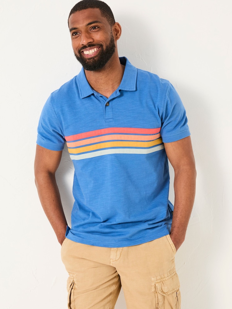 FatFace Cut and Sew Chest Stripe Polo - Bild 1 von 5 FatFace Cut and Sew Chest Stripe Polo - Bild 1 von 5