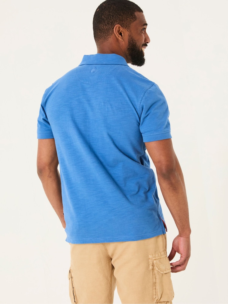 FatFace Blue Cut and Sew Chest Stripe Polo - Image 2 of 5