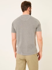 Grau - FatFace Garment Dyed Pocket Henley - Bild 2 von 7