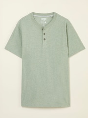 Verde sálvia - Camiseta FATFACE Slub Henleys - Imagem 4 de 4