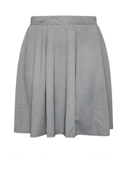 Yours Curve Black Dogtooth Check Flippy Skirt - Image 5 of 5