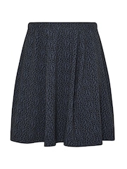 Yours Curve Animal Jacquard Animal Flippy Skirt - Image 5 of 5