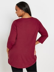 Yours Curve Red Christmas Tree Novelty T-Shirt - Image 3 of 5