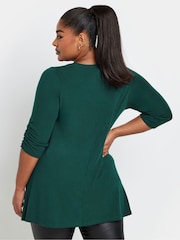 Verde - Yours Curve Stud Swing Tunics - Imagen 3 de 5