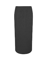 Yours Curve Grey Leopard Print Tube Skirt - Image 5 of 5