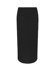 Yours Curve Black Leopard Print Tube Skirt - Image 4 of 4