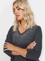 Gris - Yours Curve Stud Swing Tunics - Imagen 4 de 5