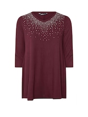 Rojo - Yours Curve Stud Swing Tunics - Imagen 5 de 5