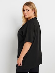 Yours Curve Black Baubles Novelty T-Shirt - Image 3 of 5