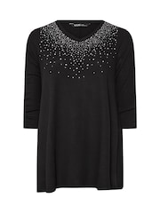 Negro - Yours Curve Stud Swing Tunics - Imagen 6 de 6