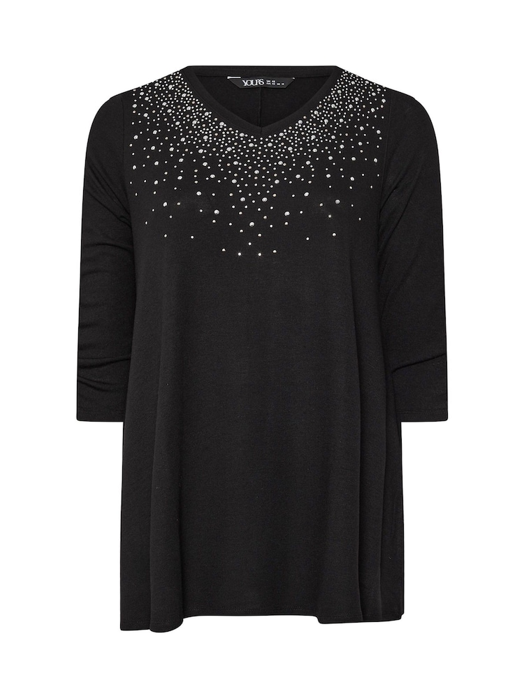 Negro - Yours Curve Stud Swing Tunics - Imagen 6 de 6