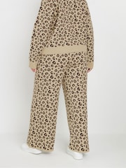 Yours Curve Natural Limited Animal Wide Leg Trousers - Image 3 of 4
